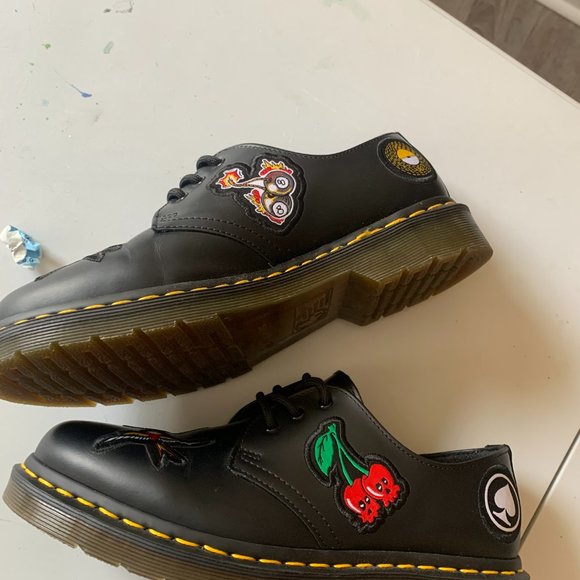 Dr Martens 3 Hole 1461 Patch Black 24435001 Classic Doc - Picture 3 of 5